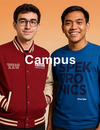 Apparel custom untuk Campus